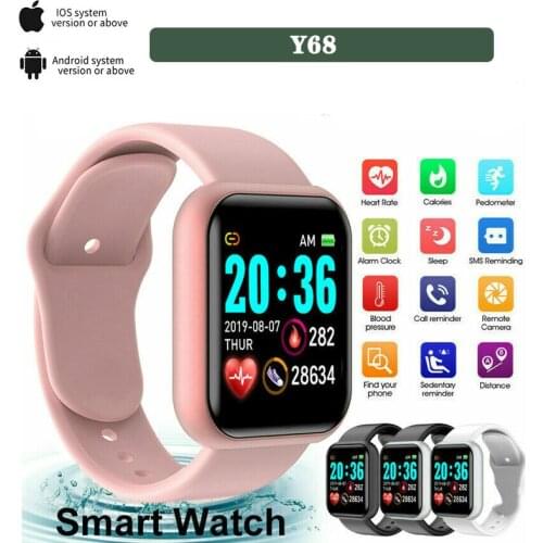Fashion Smart Digital Watch for Men Women with Bluetooth Call Reminder Remote Camera Heart Rate Monitoring Sport Wirstwatch Gift