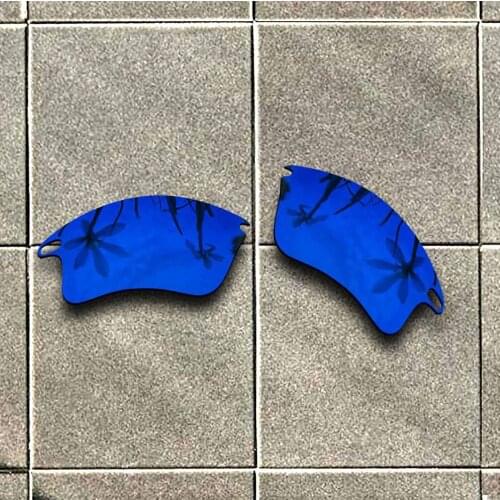Deep Blue Polarized Sunglasses Replacement Lens for-Oakley Fast Jacket XL Frame 100% UV Protection Good Fitness