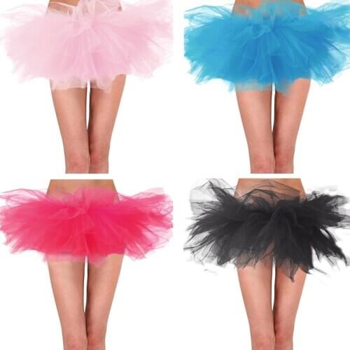 THINKTHENDO Women's Fluffy Skirts