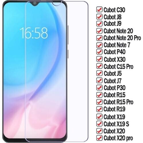 Glass For Cubot Note 7 20 Pro Cover Screen Protector Film For Cubot P40 P30 X30 C30 J8 J9 J5 J7 R19 X19 S R15 C15 X20 Pro Glass