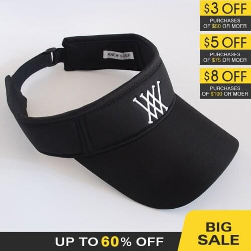 Empty Top Hat Golf Women SUN VISOR Adjustable Cap 3D Embroidery
