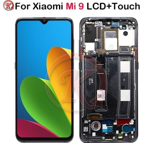AMOLED Display For Xiaomi MI 9 LCD Display Touch Screen Mi9 LCD M1902F1G With Frame Digitizer Assembly Replacement Parts