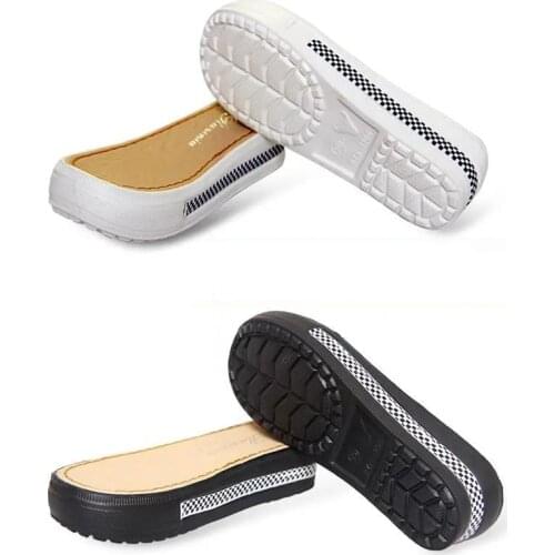 2021 1 Pair EVA Rubber Soles Autumn Winter Hooks Soles Shoes Protector Non-slip Tendon Bottom Hand-knitted Slippers Sandals