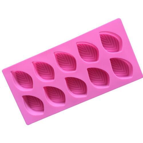 1 Pc Leaf shape Silicone Cake Mold Handmade Soap Mold Chocolate Fondant Cake Decorating Tools Baking Cakes Forming Tool