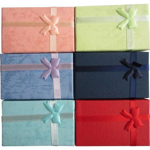 12pcs Paper Jewelry Boxes For Jewelry Display-Rings, Small Watches, Necklaces, Earrings, Bracelet Gift Packaging Box (Mix Color)