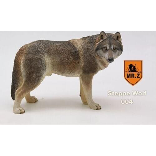 18.5CM Prairie Wolf simulation PVC animal model Wild dog mount Kids adult gift Toys home car decoration For action figure doll