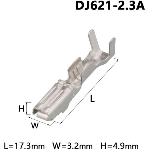 2000 pcs Pcs Crimp Wire Terminal Non-insulated Automotive Electrical Female Connector Pins for FW-C-2F-B FW-C-2F-B DJ621-2.3A