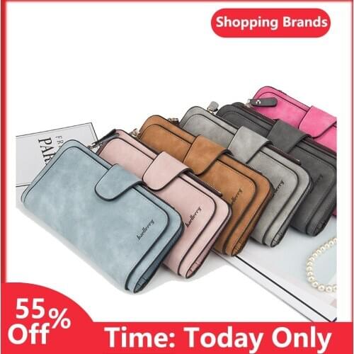 2020 New Luxury brand ladies long wallet with buckle coin purse black clutch bag mobile phone bag clutch bag credit card holder