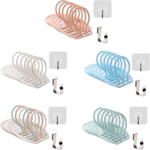 6pcs Adjustable Organizer Back Door Hanging Baseball Cap Hat Towel Belt Storage