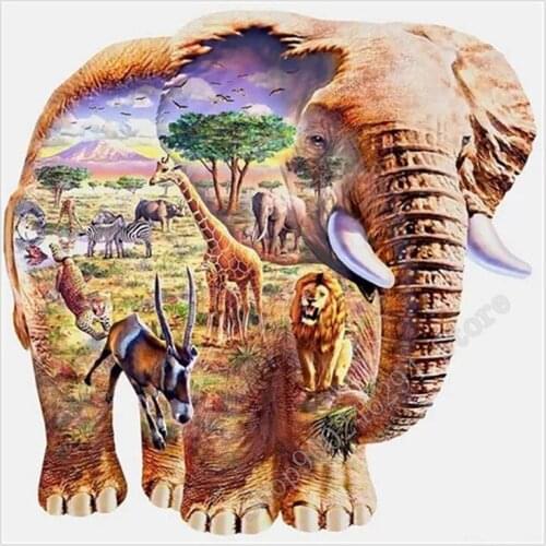 Diamond Embroidery 5d Animal Diamond Painting Elephant Mosaic Craft Kit Picture Of Rhinestones Needlework Home Decoration FF2746