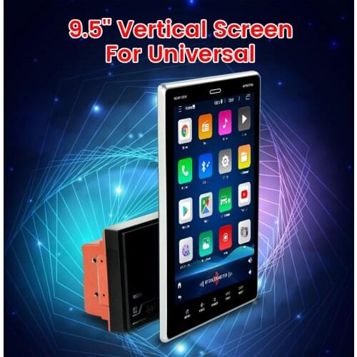 2Din Android Car Radio GPS Multimedia Universal 9.5" Screen For VW Nissan Toyota Hyundai Ford Benz RDS USB Rotation Audio SWC FM