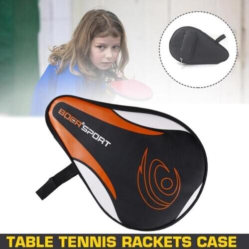 Pingpong Case Sport Table Tennis Racket Bag Portable Professional Protective Waterproof Accessories Training Zipper Equipme B3K0
