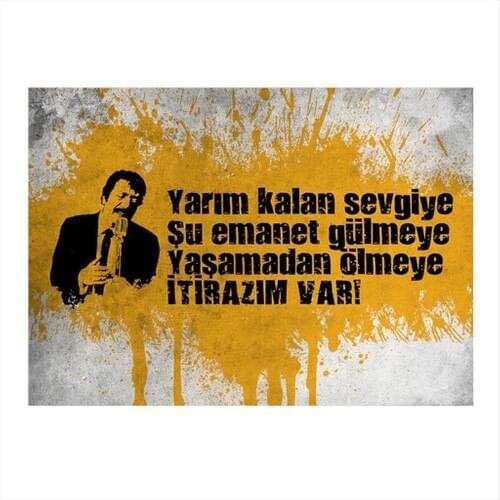 Catharsis Muslum Gürses Printed Wood Poster