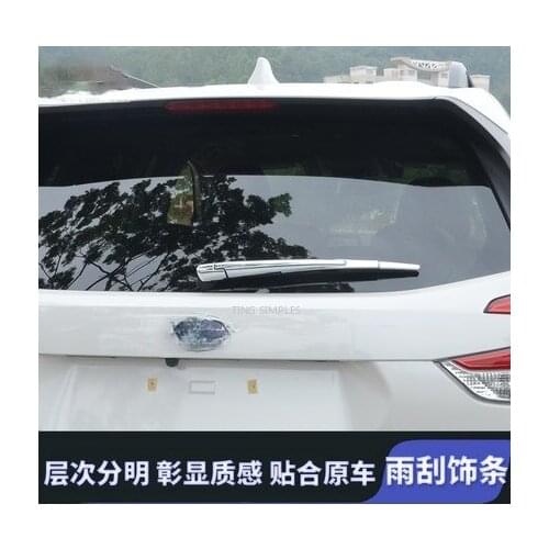 For Subaru XV 2018 2019 2020 Car Body Styling Rear Back Glass Wiper Wash Nozzle Frame Trim Tail Window Trim accessories