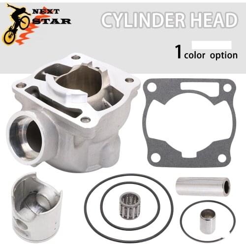 Motorcycle Cylinder Head Assembly with Gaskets Pistons Set For YAMAHA YZ80 YZ85 YZ 80 85 2002-2018 Engine ATV Quad Dirt Bike