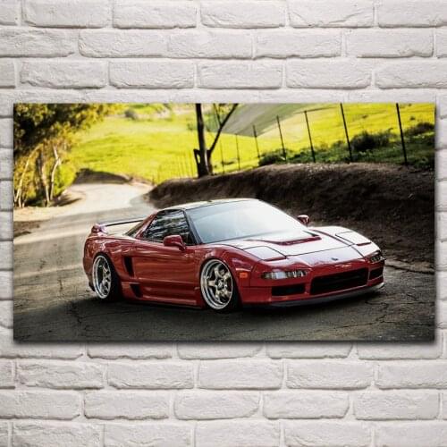 Classic nsx pop-up headlight super sport red cars jdm living room home wall art decor canvas fabric poster KP677