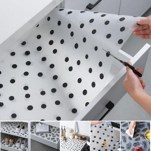 Drawer Mat Moisture-proof Kitchen Table Cabinet Shelf Liner Mats Cupboards Pad Waterproof Dust Anti-Slip Table Pad Pape