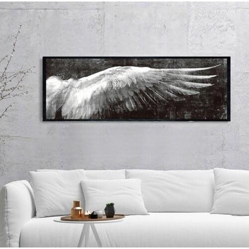 Angel Wings Vintage Wall Posters And Prints Black And White Wall Art Canvas Paintings Wings Pop Art Wall Picture For Living Room