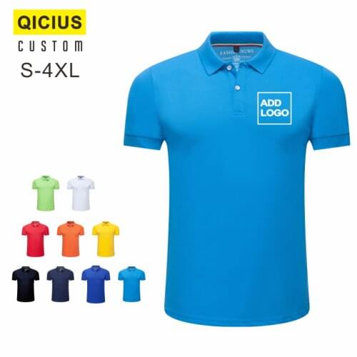 Summer Customized Logo Printing Embroidery Men Women DIY Cotton Casual Top Short Sleeve Casual Mens Clothing Polo Shirts