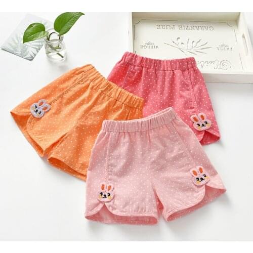 Baby girl summer clothes kids shorts short leggings Foreigner wearing a large childs wild hot pants thin section