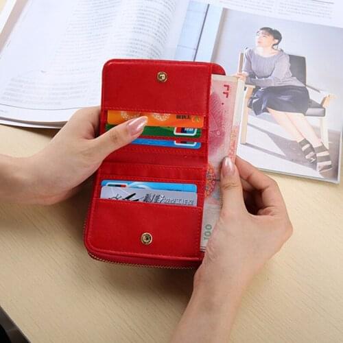 Bycobecy New Fashion Womens Coin Bag Short Zipper Womens Wallet Card Holder High Quality Zero Wallet Clip Leather Purse