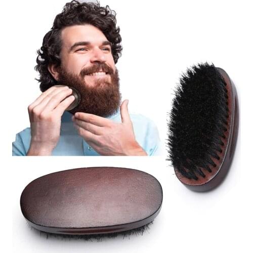 2020 New Natural Hemu Beard Brush For Men Bamboo Face Massage That Works Wonders To Comb Beards and Mustach