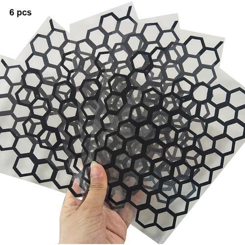 PVC Decals Cover Decoration Rear Tail Light DIY Practical Honeycomb Car Sticker Decorative For Ford Mustang 2015 Accessories