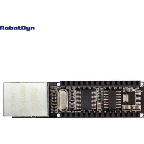 Nano V3 Ethernet Shield - ENC28J60. For use with Arduino Nano