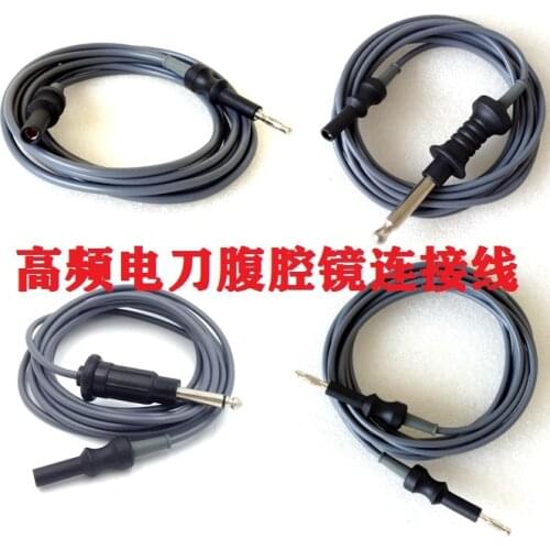 Single bipolar electrocoagulation line electrocautery laparoscopic connection line electrocoagulation hook snare