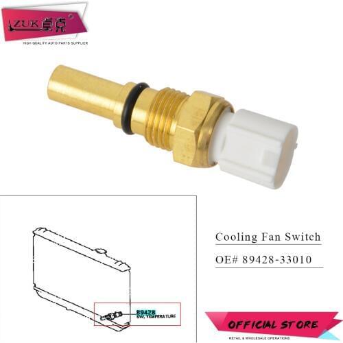 ZUK Engine Cooling Fan Switch Temperature Sensor For Toyota COROLLA CELICA CAMRY MR2 RAV4 For LEXUS LS400 GS300/430 89428-33010
