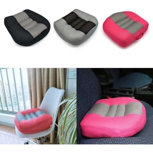Portable Car Booster Seat Cushion Thickened Non-slip Heightening Height Boost Mat Breathable Mesh Lift Seat Pad Interior