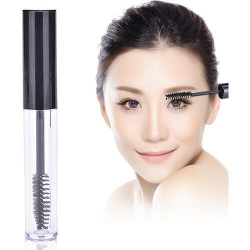 Plastic clear Empty Mascara Tube Vial/Bottle/Container with Black Cap for eyelash growth medium mascara 10ML 40