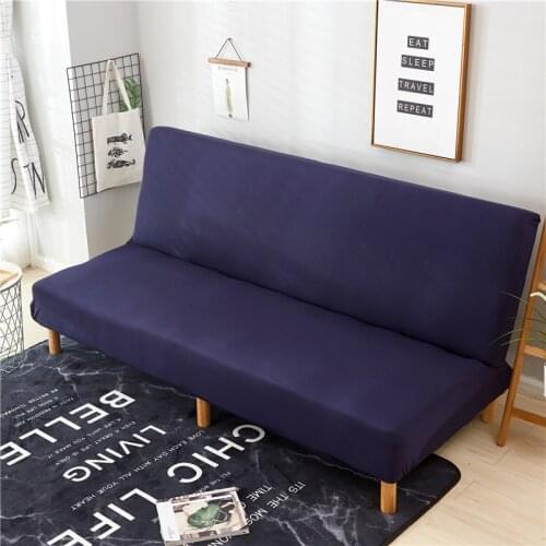 Printed Sofa Bed Cover Universal Size Armless Sofa Bed Covers Tight Wrap Slip-resistant Elastic Stretch Furniture Slipcovers