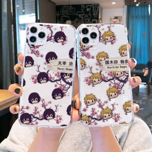 Bungou stray Dogs anime Phone Case Transparent soft For iphone 5 5s 5c se 6 6s 7 8 11 12 plus mini x xs xr pro max