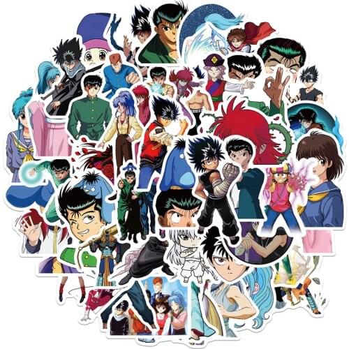 10/30/50pcs Anime YuYu Hakusho Stickers For Laptop Guitar Motorcycle Luggage Car Anime Waterproof Cartoon Sticker Decals Kid Toy