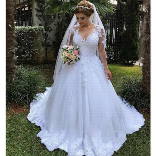 Vestido De Noiva Renda Wedding Dress 2021 Robe Mariage Sexy Bohemian Long Sleeve Wedding Dresses Bride Dress Casamento