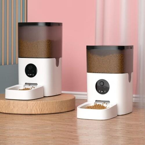 Intelligent pet dog automatic feeder cat feeder cat food bowl timing quantitative video monitoring