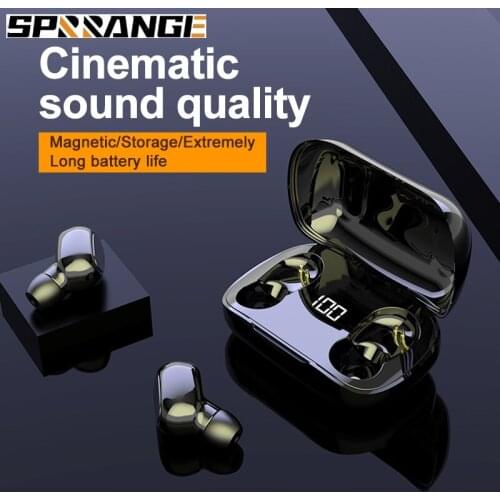 XT-7 wireless Bluetooth Headset In-ear Digital Display Bluetooth 5.0 waterproof stereo black earphones earbuds