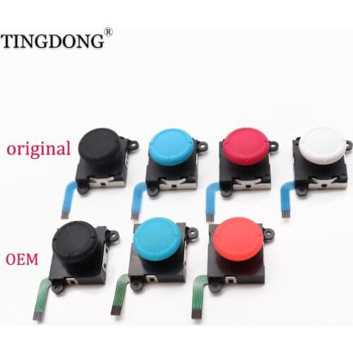 1pcs 3D analog joystick Sticks sensor replacement for Nintend Switch NS Joy-Con controller parts Repair Black