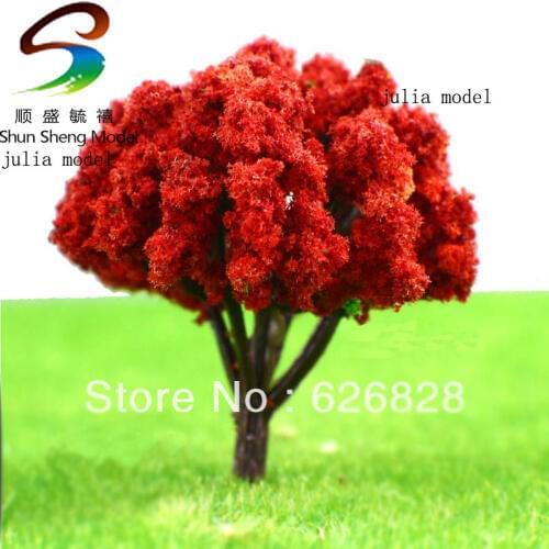 10pc scale model tree model material wire blooms blooms 4.5cm