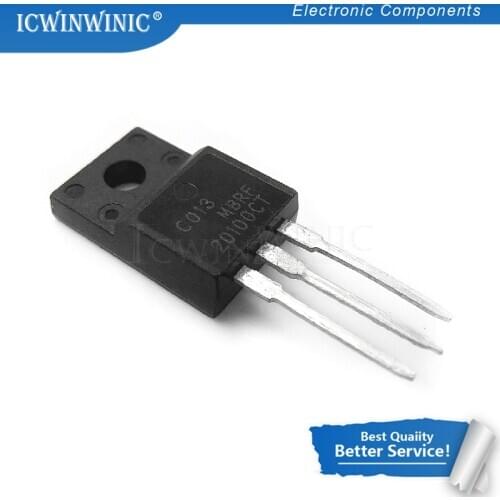 10piece TO-220F MBRF20100CT SCHOTTKY DIODE MBR20100CT 20100CT In Stock