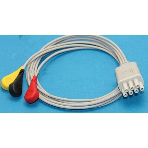 3-lead wire three-lead cable for H&L Hailiying telemetry ECG Monitor