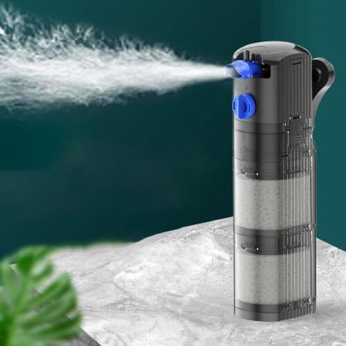Aquarium Filter Pump 4 In 1 Fish Tank Submersible Air Oxygen Internal Pump aquarium air pump Wave pump aquarium powerhead pump