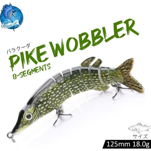 Begonia Lure Swimbait Bait For Pike Fishing Hard Artificial Pike Wobblers 12.5CM 18G Lifelike Crankbaits Fishing Lures