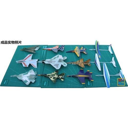 Paper airplane toys Paper Plane model Easy Assembly not Electricity Airplane electric model aircraft for kids toy birthday gift