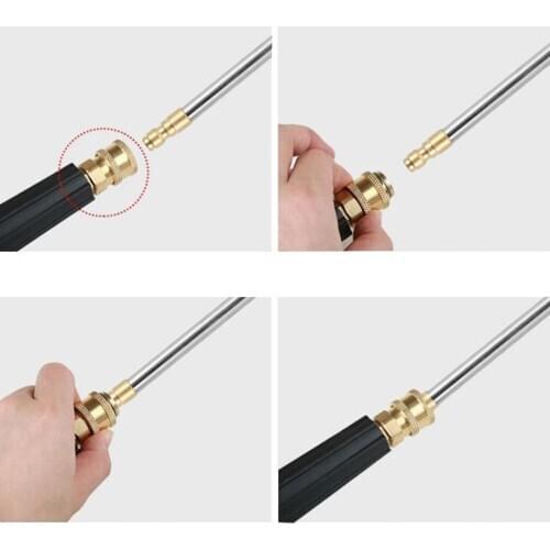 Pressure Washer Gutter Rod 90 Degrees 16cm 1/4'' Quick Release