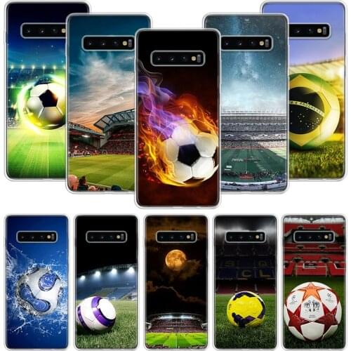 Football Soccer Ball Phone Case for Samsung Galaxy A51 A71 A50S A20E A30 A40 A70S A10S A01 A21 A41 A52 A20S A6 A7 A8 A9 Cover