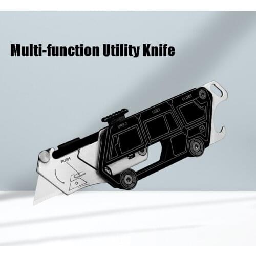 EDC Tool Mini Knife Portable Utility Knife Multi-function Bottle Opener
