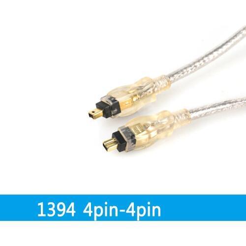 IEEE 1394 Cable 1394b 4pin Male to 4pin Male 4P-4P Firewire iLink DV Connection Cable High Quality 1.8m 3m 5m 10m 15m