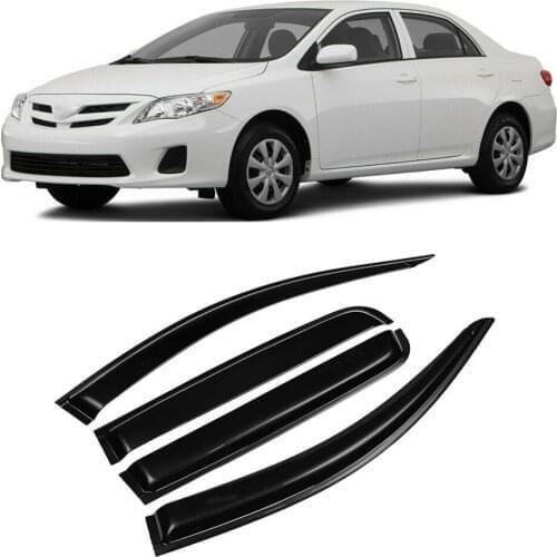 For Toyota Corolla 2007 2008 2009 2010 2011 2012 2013 Sedan Window Visor Rain Sun Smoke Guard Deflector Shade Awning Shelter